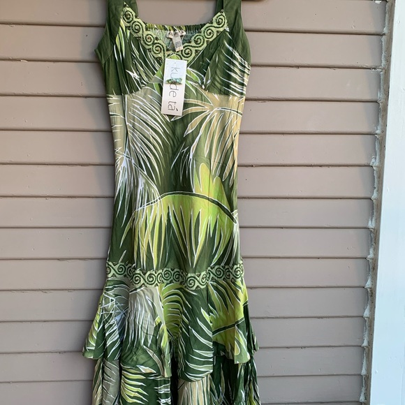 Ku De Ta Tropical Dress Womens Size small Green Small. - Picture 6 of 16